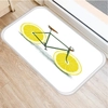 Kerékpáros fürdőszobai Lábtörlő / kilépő szőnyeg | Citrom
