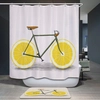 Kép 1/3 - Kerékpáros citromos zuhanyfüggöny