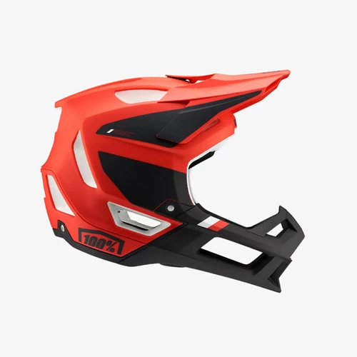  100% Fullface sisak Trajecta Fidlock Cargo Fluo red/piros-fekete