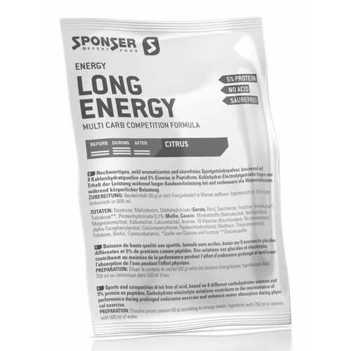 SPONSER Long Energy Sportital, 5% fehérjével, 60 g | Citrus