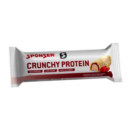 SPONSER Crunchy Protein Fehérjeszelet | Málnás - Fehércsokis