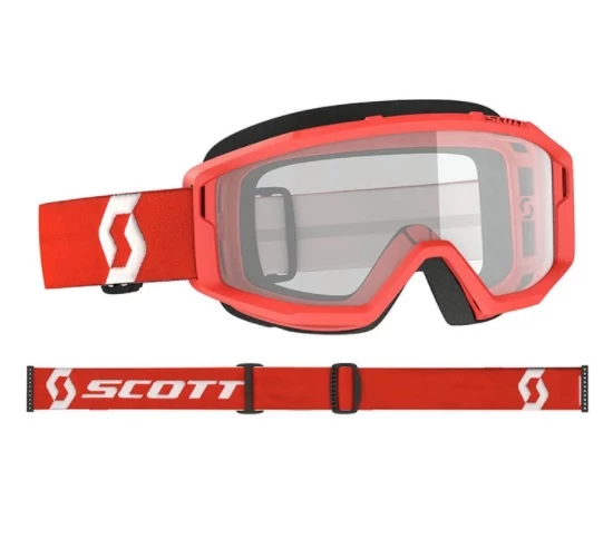 SCOTT Primal Clear DH Szemüveg Piros