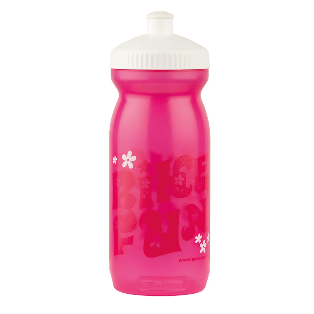 Bikefun kulacs 600 ml Rózsaszín virágos