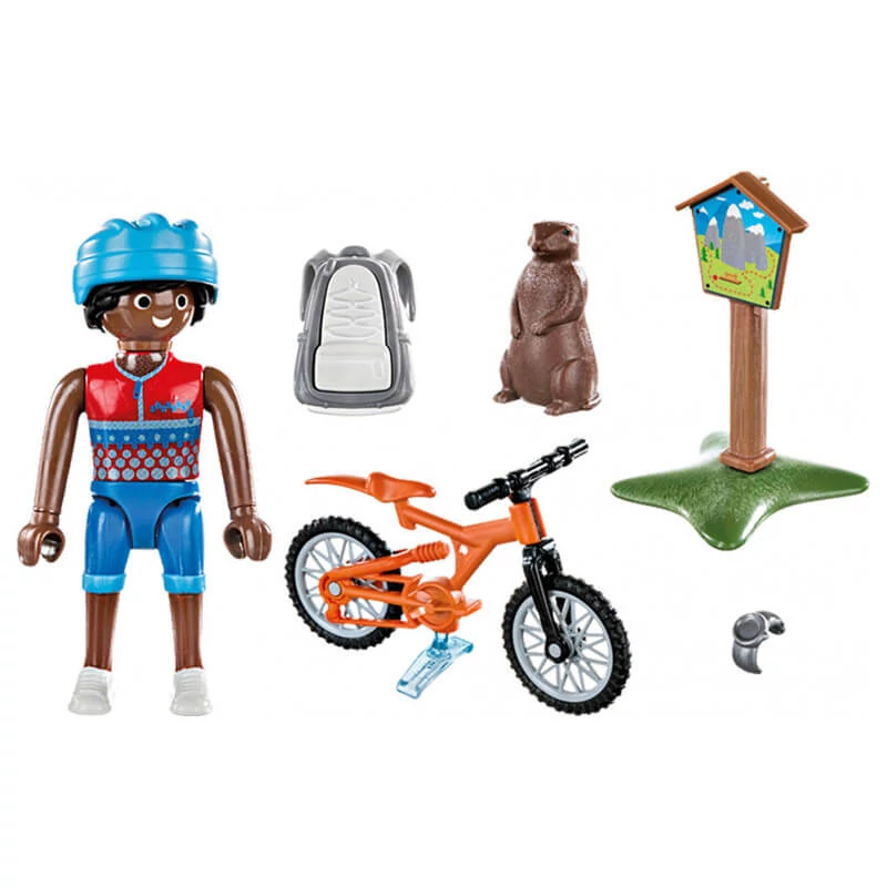 Playmobil figura hegyi túra biciklivel SpecialPlus 70303