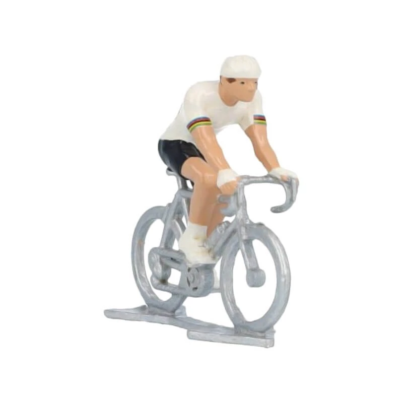 Miniatűr kerékpáros Alpecin Mathieu van der Poel fém modell