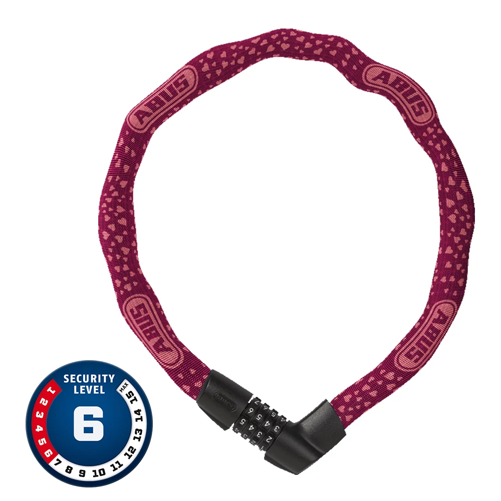 ABUS Tresor Lánclakat Számzáros 1385/75 Cherry Heart