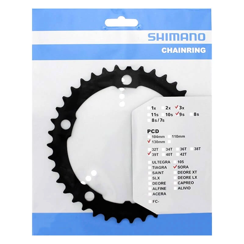 Shimano lánctányér FC-3503 Sora 39T fekete